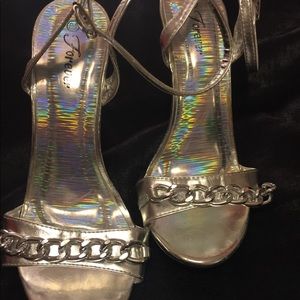 Forever Brand Silver Heels